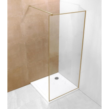 U Design Goldy zuhanyfal aranyszínű kerettel, A-20P-3, 90x190 cm kád, zuhanykabin