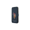 U.S. POLO ASSN. US Polo USFLBKP12LPUGFLNV iPhone 12 Pro Max 6,7" készülékhez könyv tok – Polo Embroidery Collection tengerészkék (307669)