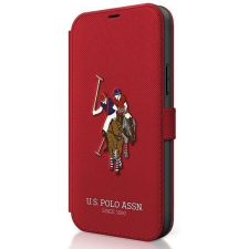 U.S. POLO ASSN. US Polo USFLBKP12LPUGFLRE iPhone 12 Pro Max 6,7&quot; piros könyv Polo Embroidery Collection telefontok tok és táska