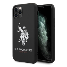 U.S. POLO ASSN. US Polo USHCN65SLHRBK iPhone 11 Pro Max fekete Silicone Collection tok tok és táska