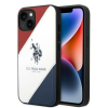 U.S. POLO ASSN. US Polo USHCP14MPSO3 iPhone 14 Plus 6,7" fehér tricolor dombornyomott iPhone 14 Plus 6,7" fehér