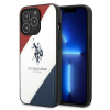 U.S. POLO ASSN. US Polo USHCP14XPSO3 iPhone 14 Pro Max 6,7" fehér háromszínű dombornyomott iPhone 14 Pro Max 6,7