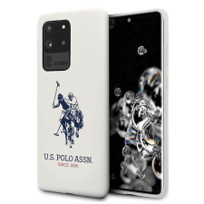 U.S. POLO ASSN. US Polo USHCS69SLHRWHH Samsung Galaxy S20 Ultra G988 fehér Silicone Collection tok tok és táska