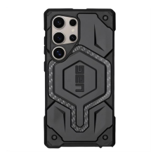 UAG MONARCH szilikon telefonvédő (erős ütésállóság. karbon minta) FEKETE tok és táska