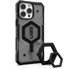 UAG Pathfinder Clear Magsafe Ash/Black Stand iPhone 16 Pro Max tok tok és táska