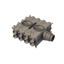 Ubbink Elosztó doboz (24 csatl. pont) hűtés, fűtés szerelvény