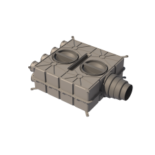 Ubbink Elosztó doboz (8 csatl. pont) hűtés, fűtés szerelvény