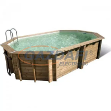  UBBINK Ocea 355x550x120cm Medence Bézs Fóliával medence