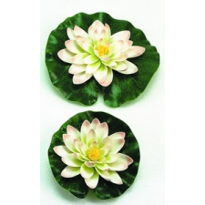 Ubbink Selyemvirág - tavirózsa - 20cm fehér dekoráció