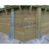  UBBINK UrbanPool 250x450x140cm Medence Homok Színű Fóliával