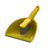 UCTEM PLAS Kézi szemeteslapát + kefe szett SÁRGA 24db/karton