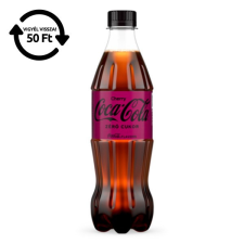 Üdítőital szénsavas COCA-COLA Cherry Zero 0,5L DRS üdítő, ásványviz, gyümölcslé