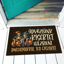 Üdvözlünk a kísértet házban - Halloweeni Lábtörlő, Kellék, Őszi Dekoráció lakástextília