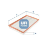 UFI légszűrő 30.658.00