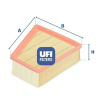 UFI Légszűrő UFI 30.133.00