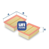 UFI Légszűrő UFI 30.134.00