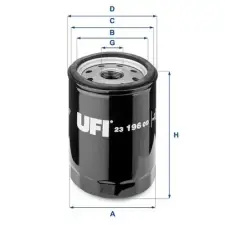 UFI olajszűrő 23.196.00 autóalkatrész