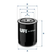 UFI olajszűrő 23.272.00 autóalkatrész