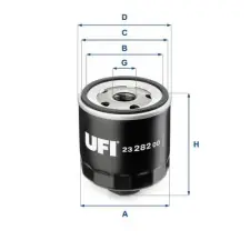 UFI olajszűrő 23.282.00 autóalkatrész