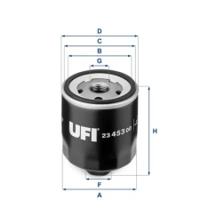 UFI olajszűrő 23.453.00 autóalkatrész