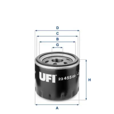 UFI olajszűrő 23.455.00 autóalkatrész
