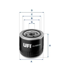 UFI olajszűrő 23.489.00 autóalkatrész
