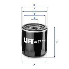 UFI olajszűrő 23.717.00 autóalkatrész