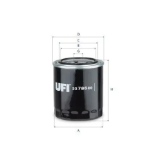 UFI olajszűrő 23.786.00 autóalkatrész