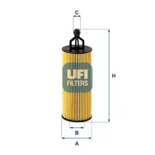 UFI olajszűrő 25.251.00 autóalkatrész