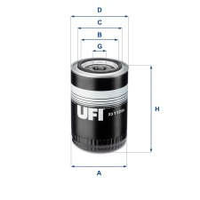 UFI olajszűrő UFI 23.112.00 autóalkatrész