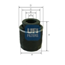 UFI Olajszűrő UFI 23.494.00 olajszűrő