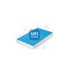UFI szűrő, utastér levegő 34.293.00