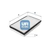UFI szűrő, utastér levegő 53.033.00