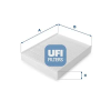 UFI szűrő, utastér levegő 53.076.00
