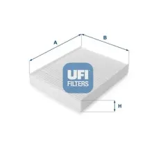 UFI szűrő, utastér levegő 53.076.00 autóalkatrész