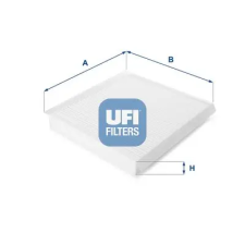 UFI szűrő, utastér levegő 53.118.00 autóalkatrész