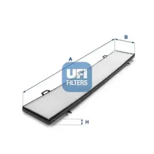 UFI szűrő, utastér levegő 53.236.00 autóalkatrész