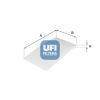 UFI szűrő, utastér levegő 53.322.00