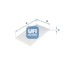 UFI szűrő, utastér levegő 53.322.00 autóalkatrész