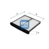 UFI szűrő, utastér levegő 53.330.00