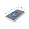 UFI szűrő, utastér levegő 54.100.00