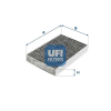 UFI szűrő, utastér levegő 54.285.00