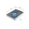 UFI szűrő, utastér levegő 54.291.00