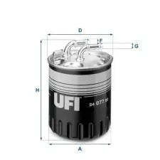 UFI Üzemanyagszűrő 24.077.00 autóalkatrész
