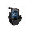 UFI Üzemanyagszűrő 24.087.00