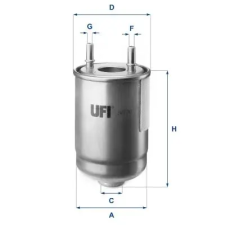 UFI Üzemanyagszűrő 24.187.00 autóalkatrész