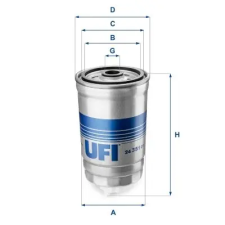UFI Üzemanyagszűrő 24.351.01 autóalkatrész