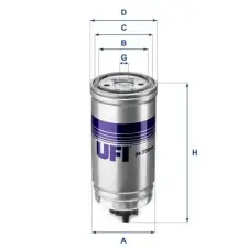 UFI Üzemanyagszűrő 24.399.00 autóalkatrész