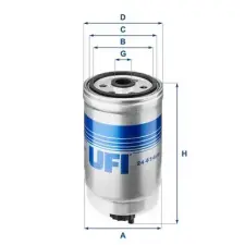 UFI Üzemanyagszűrő 24.414.00 autóalkatrész