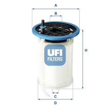 UFI Üzemanyagszűrő 26.H2O.00 autóalkatrész